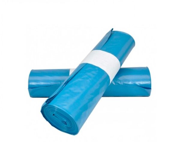 BOLSA DE BASURA 55X60 AZUL CON AUTOCIERRE